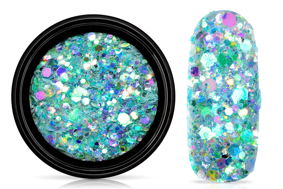 Jolifin LAVENI Festival Glitter - icy mint