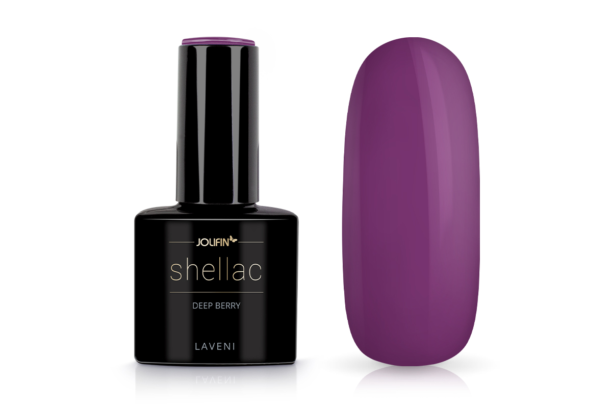 Jolifin LAVENI Shellac - deep berry 10ml