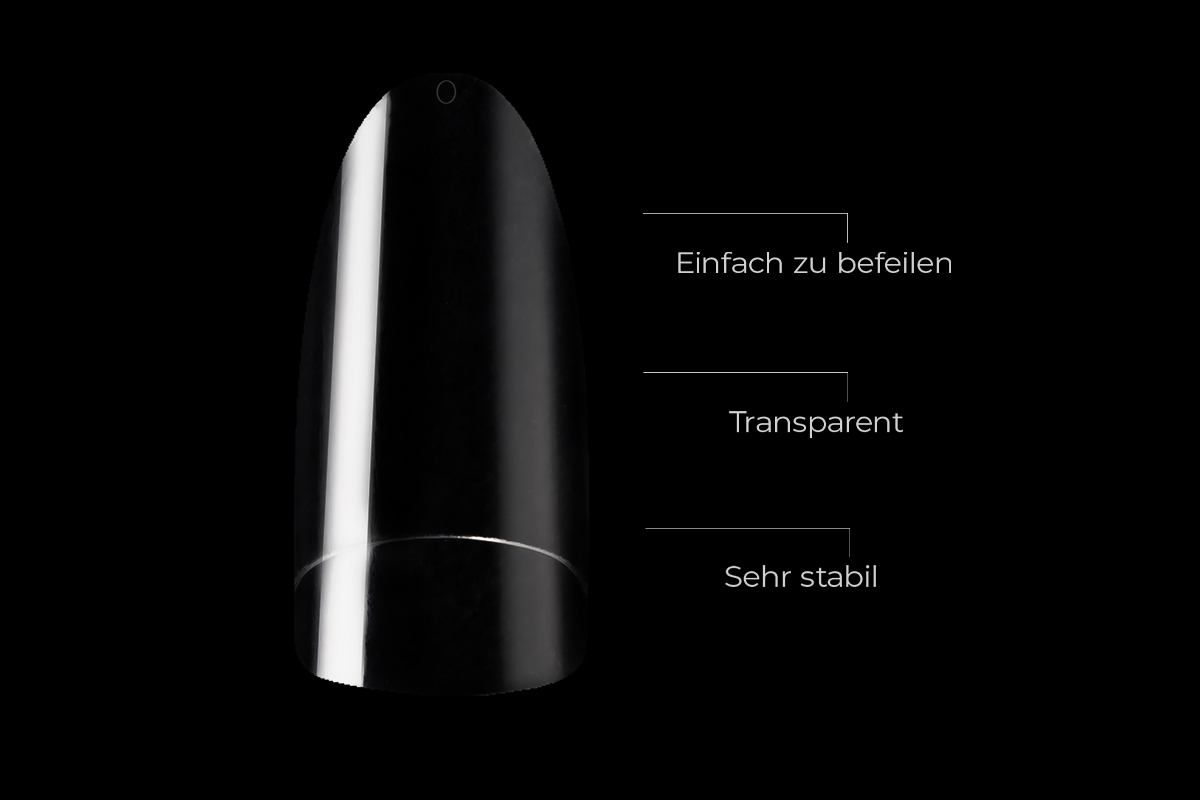 Jolifin 100 tip box oval - clear