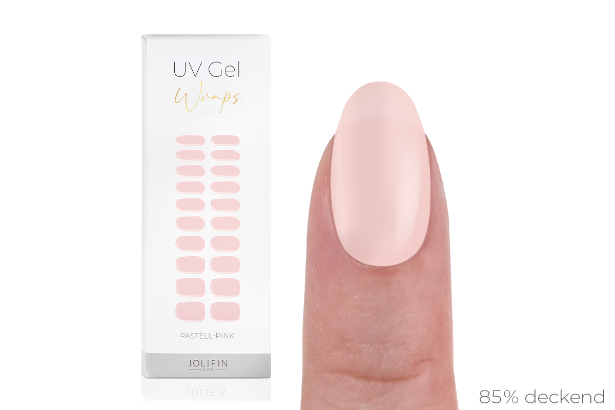 Jolifin LAVENI UV Gel-Wraps - pastell-pink