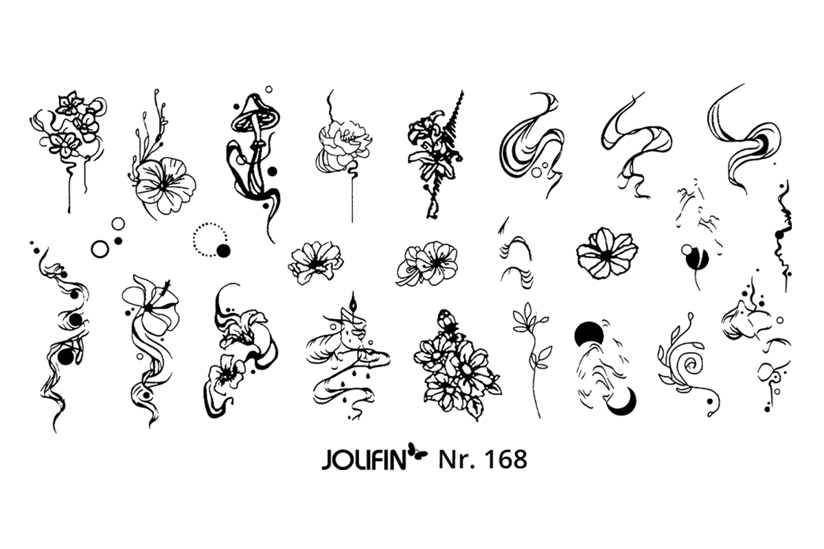 Jolifin Stamping-Schablone Nr. 168