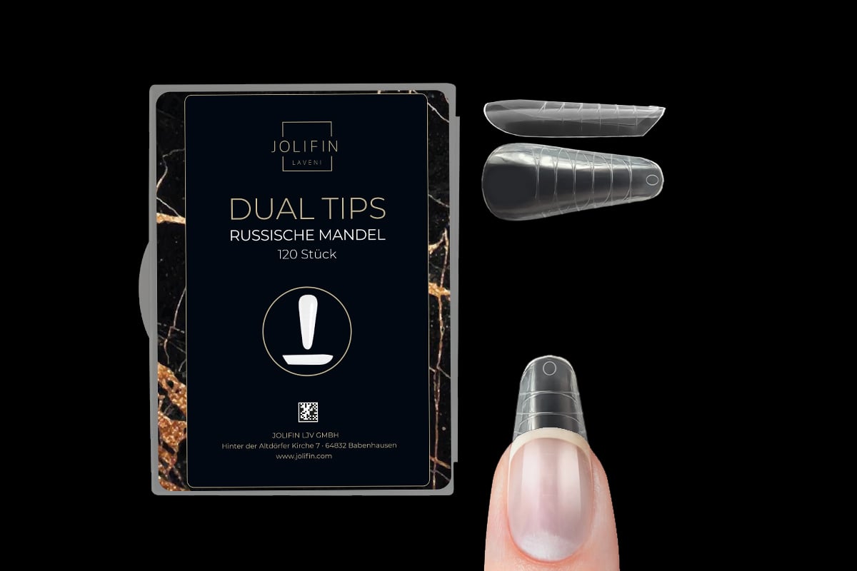 Jolifin LAVENI 120 tip box dual system - Russian almond