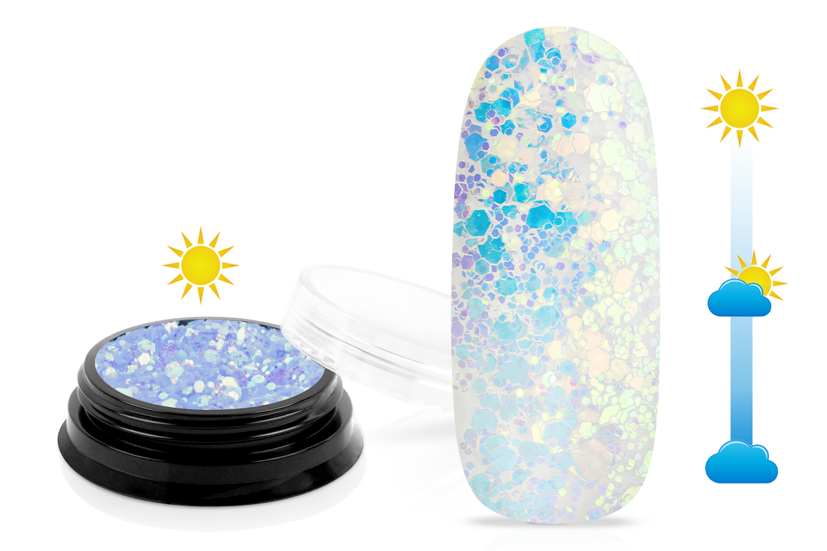 Jolifin LAVENI Solar Glitter - blue