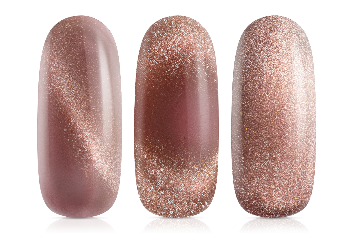 Jolifin LAVENI 3in1 Shellac - Cat-Eye 9D brown 10ml