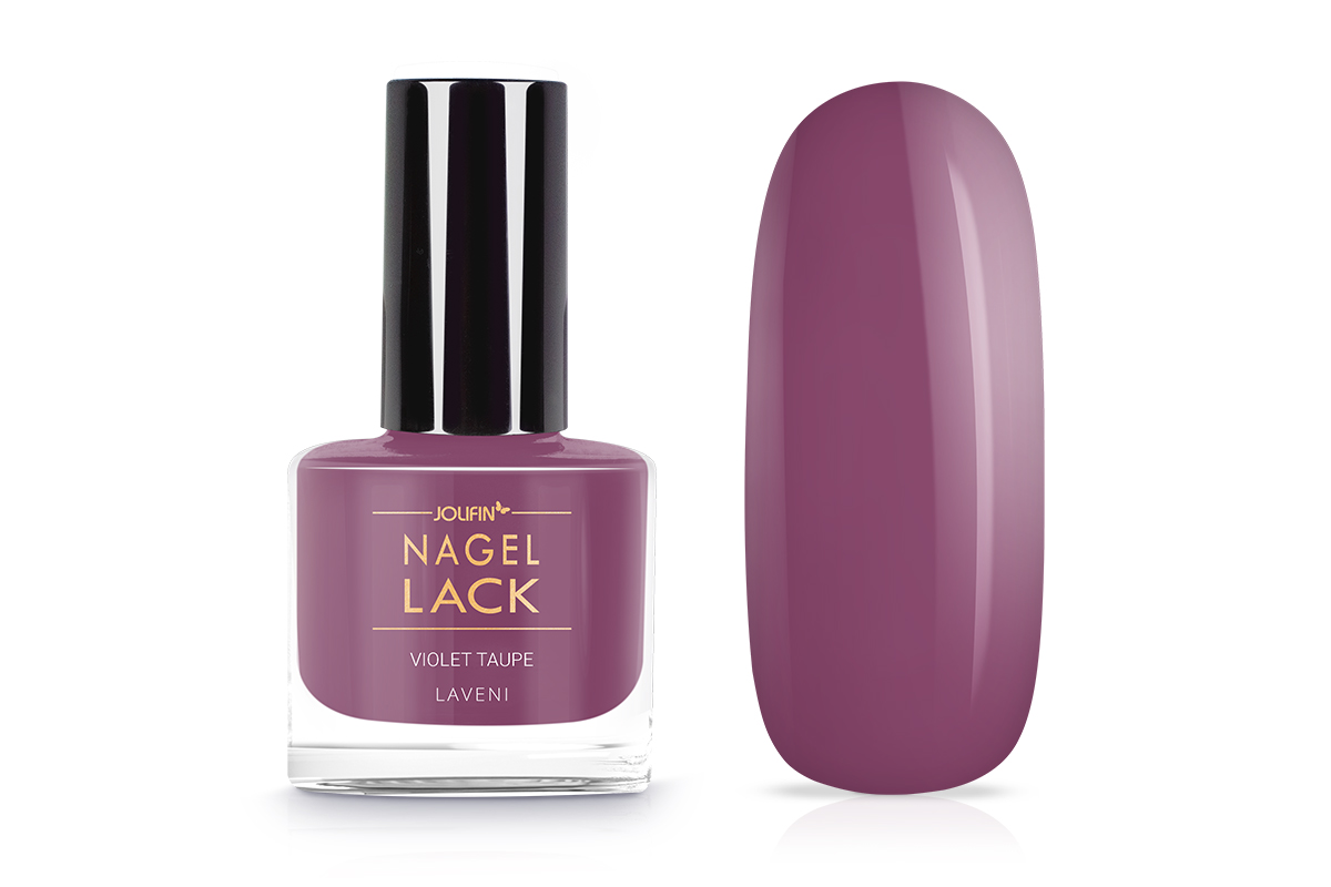 Jolifin LAVENI Nagellack - violet taupe 9ml