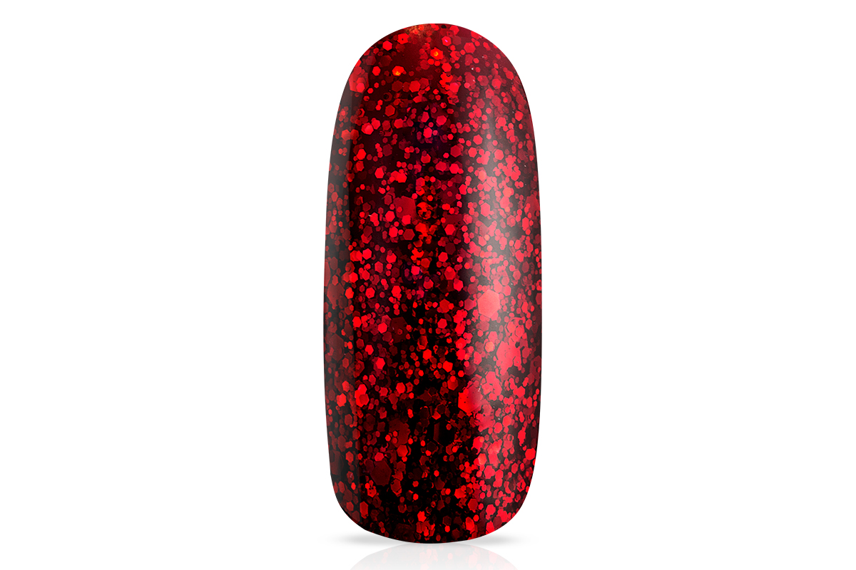 Jolifin LAVENI Shellac - red lips Glitter 10ml