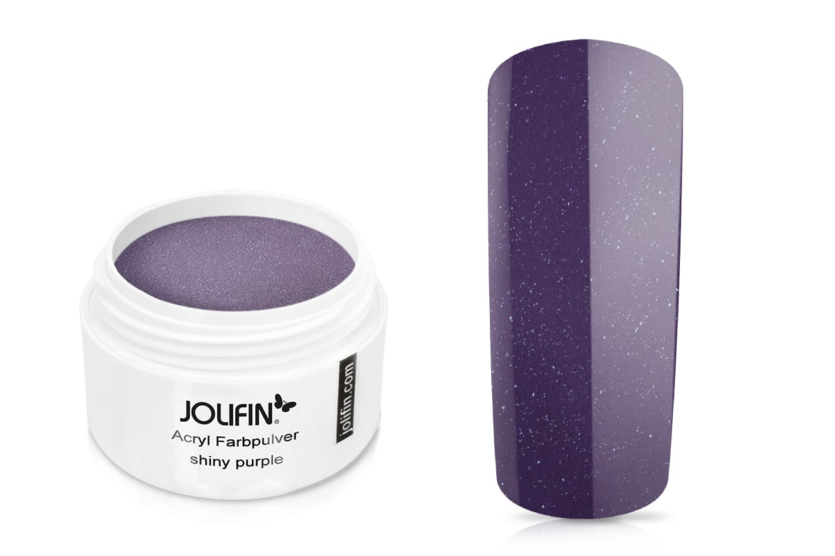 Jolifin Acryl Farbpulver - shiny purple 5g