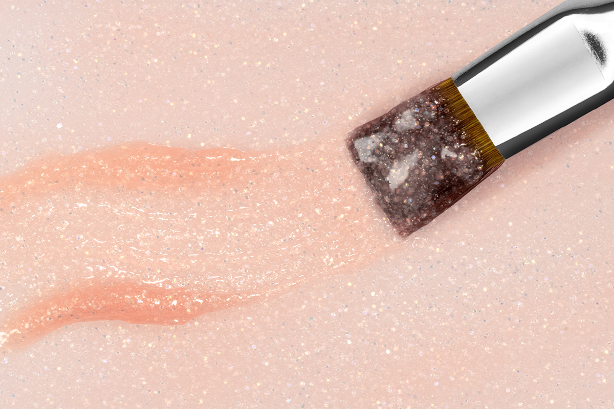 Jolifin Farbgel baby pink Glitter 5ml