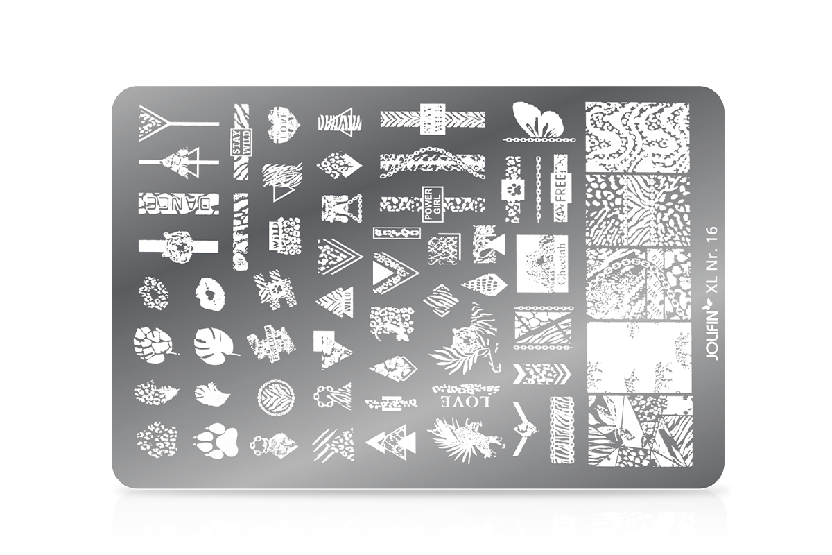 Jolifin Stamping-Schablone XL - Nr. 16