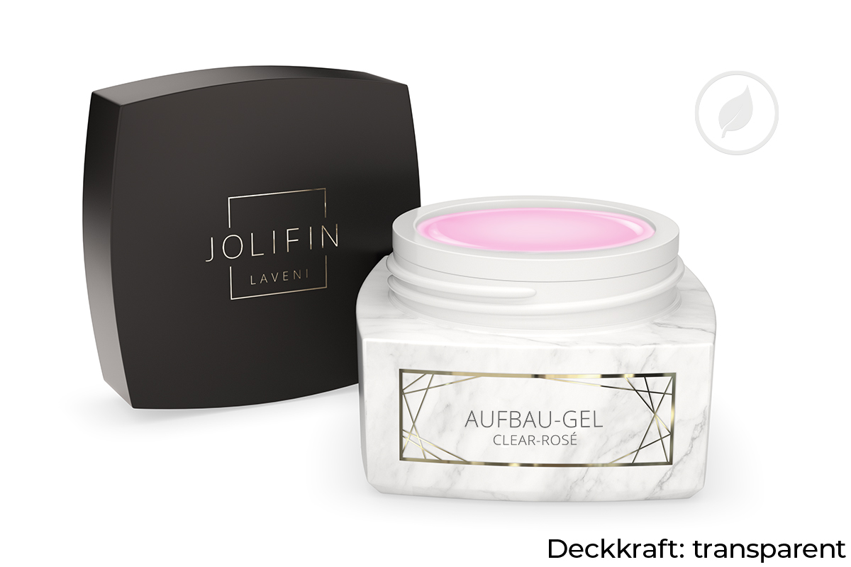 Jolifin LAVENI PRO - Aufbau-Gel clear rosé 30ml