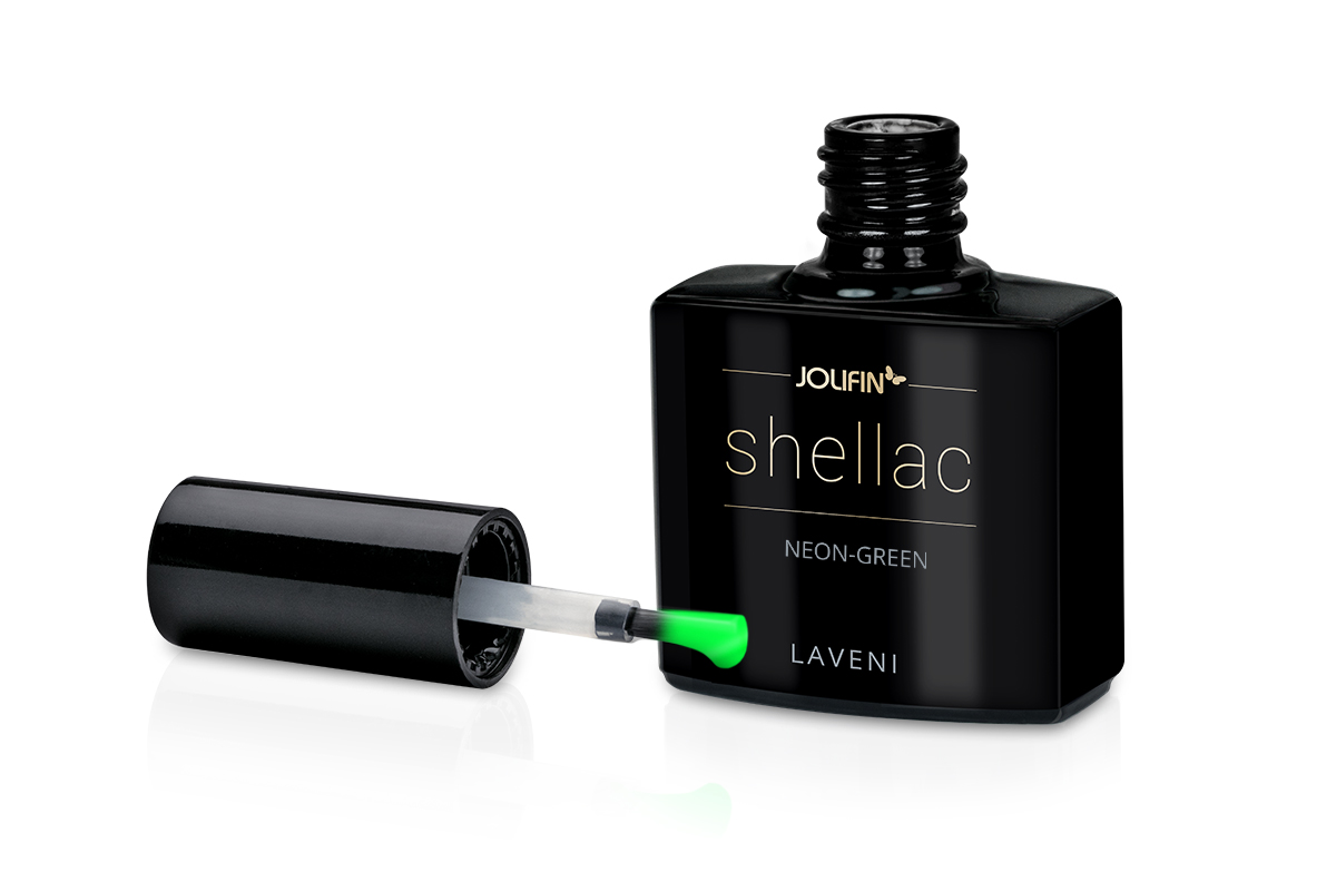 Jolifin LAVENI Shellac - neon-green 10ml