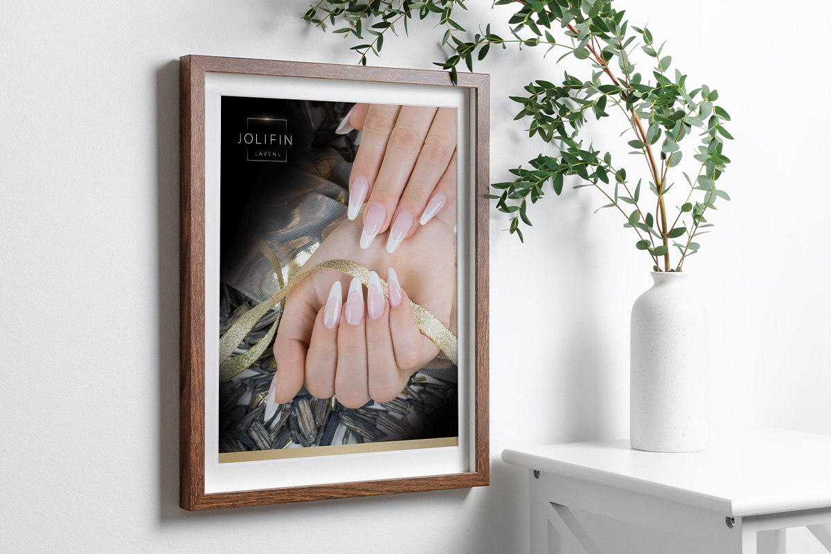 Jolifin LAVENI - Poster French Nägel (DIN A2)