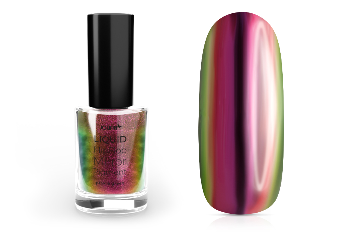 Jolifin Liquid FlipFlop-Mirror Pigment - pink & green