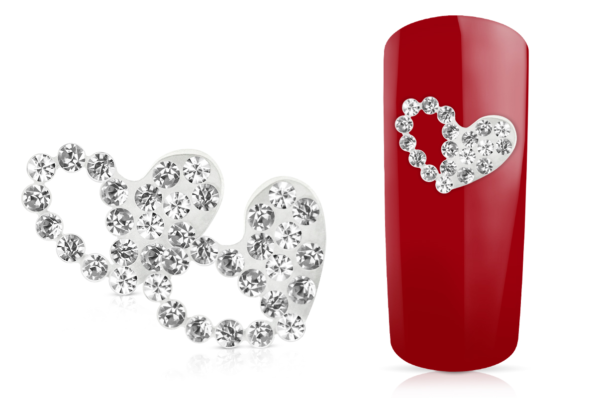 Jolifin Overlay Herz mit Strass