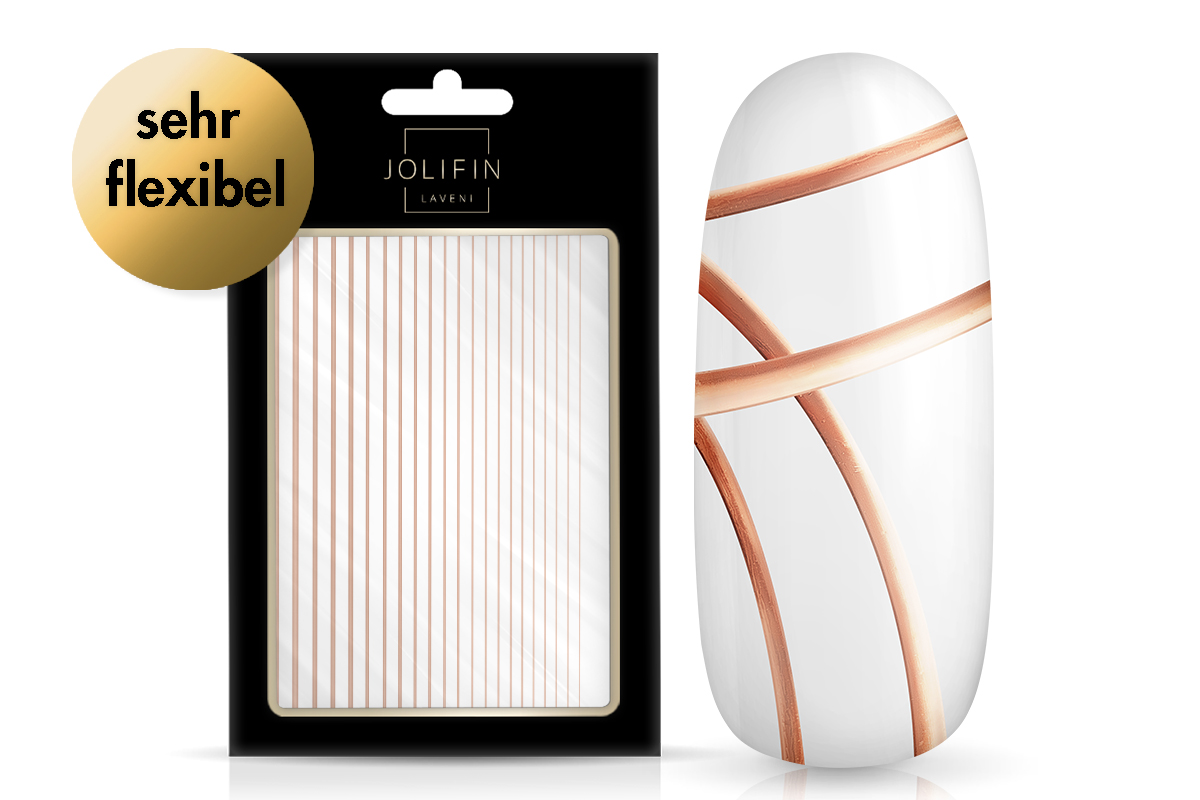 Jolifin LAVENI XL Sticker - Stripes rosé-gold Nr. 1