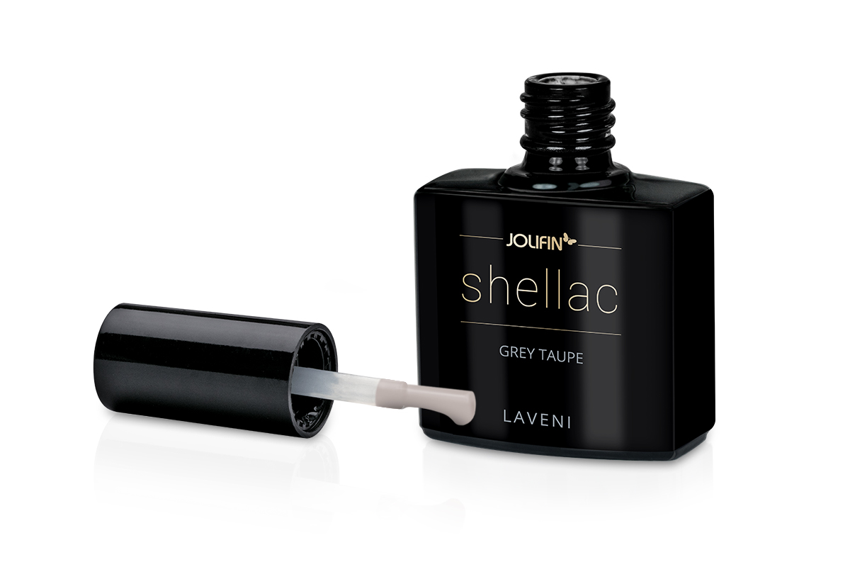 Jolifin LAVENI Shellac - grey taupe 10ml