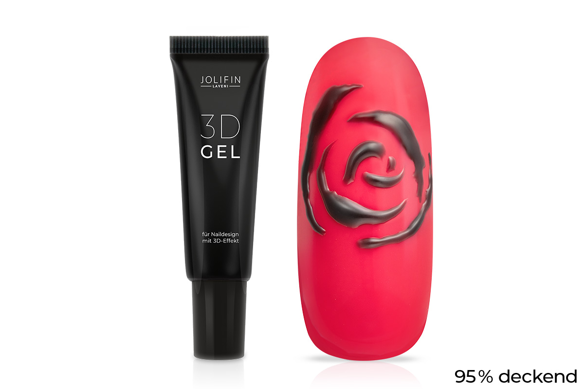 Jolifin LAVENI 3D Gel - black 8ml