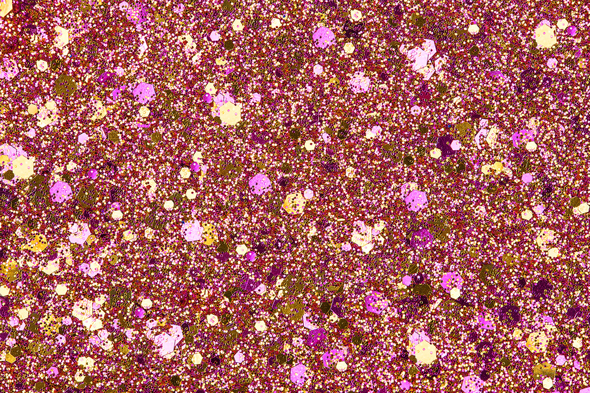 Jolifin Hexagon Glittermix pink-gold