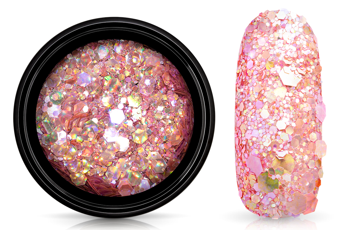 Jolifin Supernova Glitter - hologramm rosy