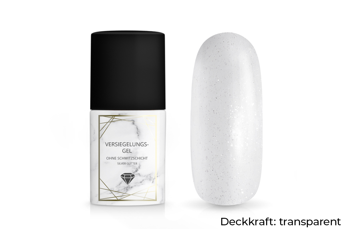 Jolifin LAVENI PRO - Sealing gel without sweat layer silver glitter 11ml