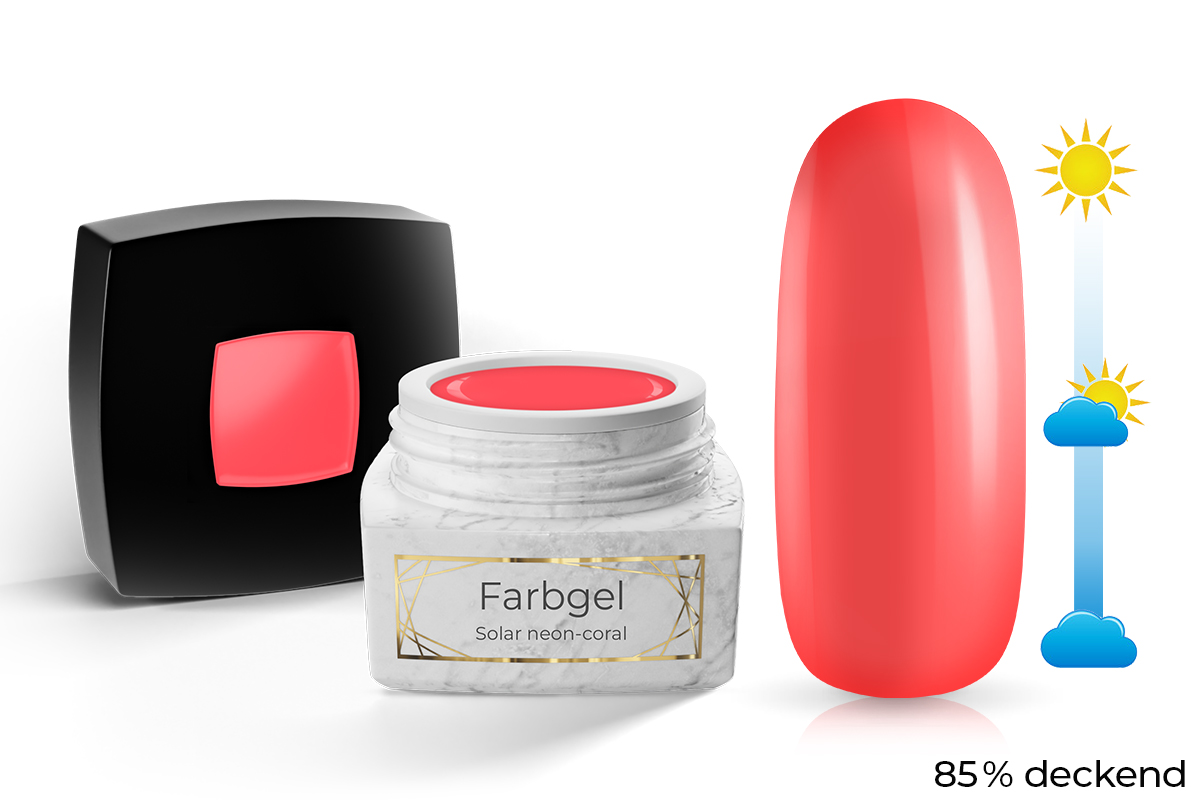 Jolifin LAVENI PRO Farbgel - Solar neon-coral 5ml