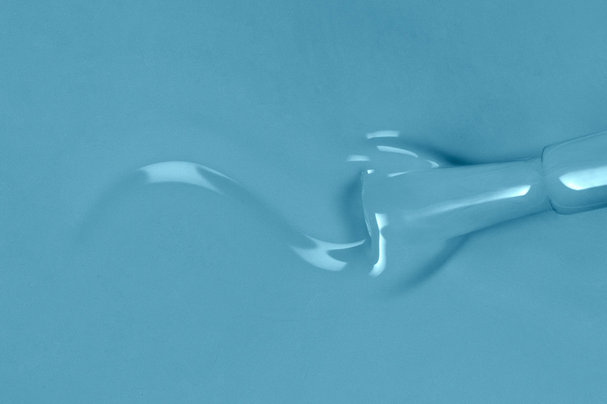 Jolifin LAVENI Shellac - Thermo pastell petrol-lilac 10ml