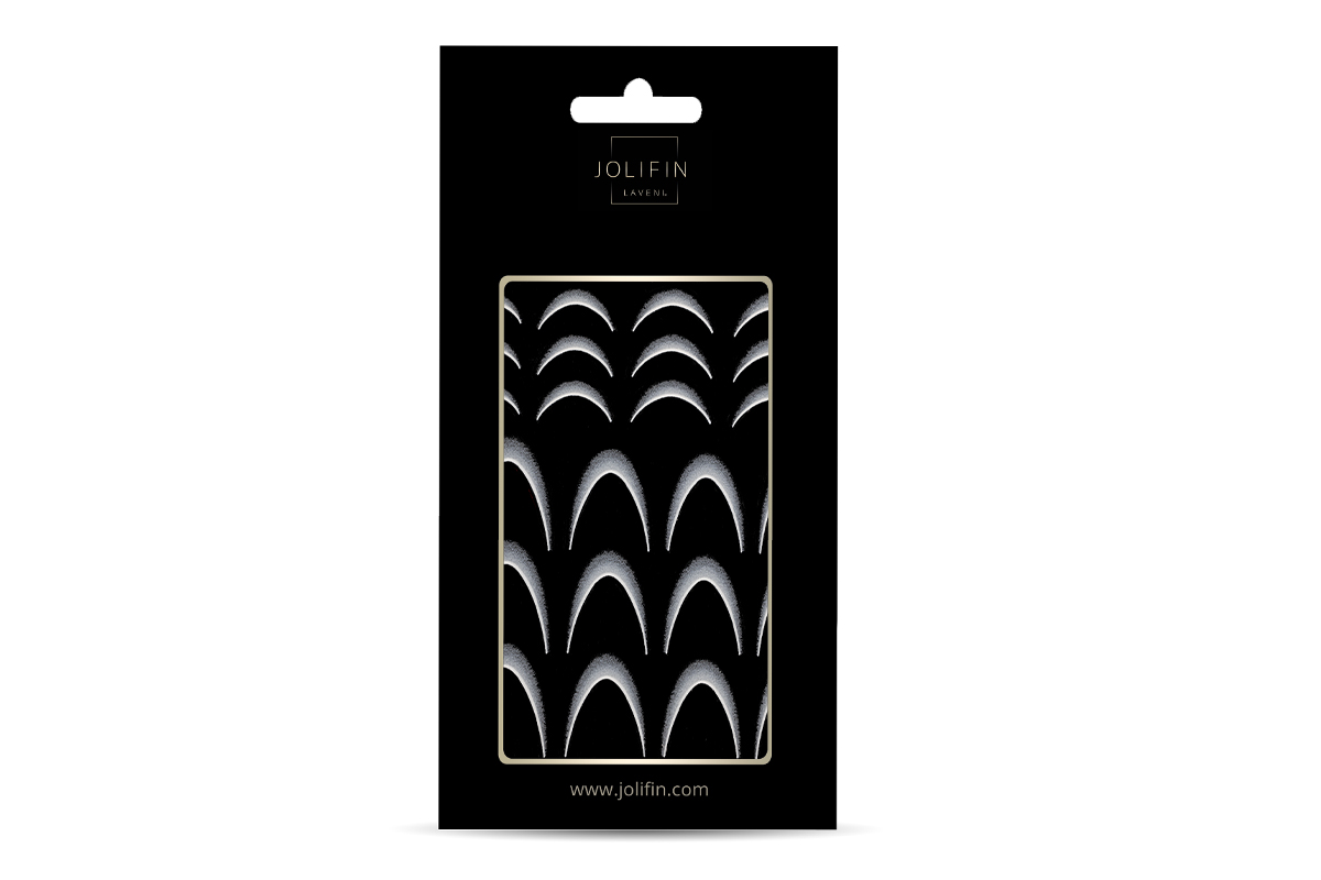 Jolifin LAVENI XL Stickers - Ombre French white