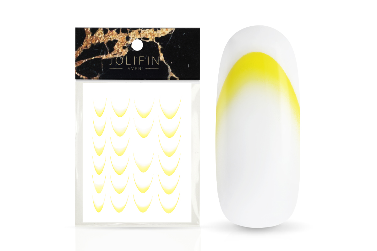Jolifin LAVENI XL Sticker - Ombre French II yellow