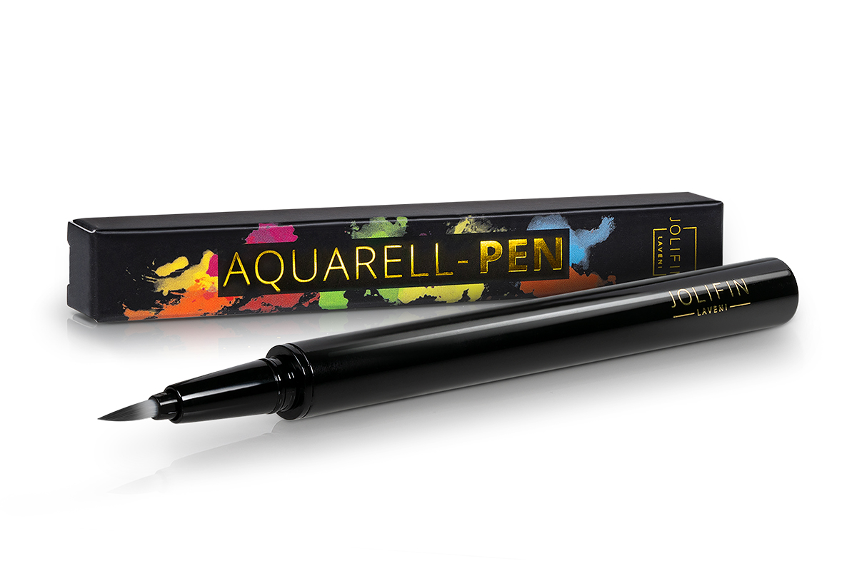 Jolifin LAVENI Aquarell-Pen - black