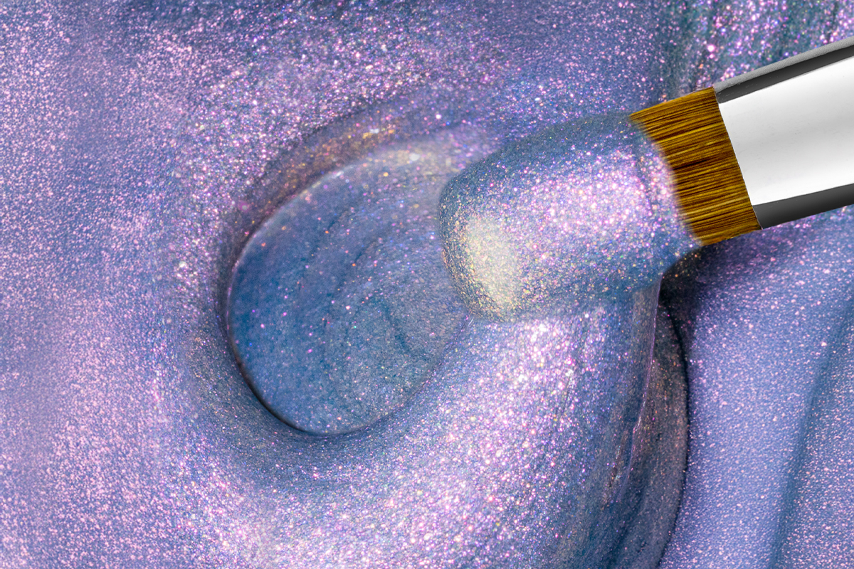 Jolifin colour gel lavender blue sparkle 5ml