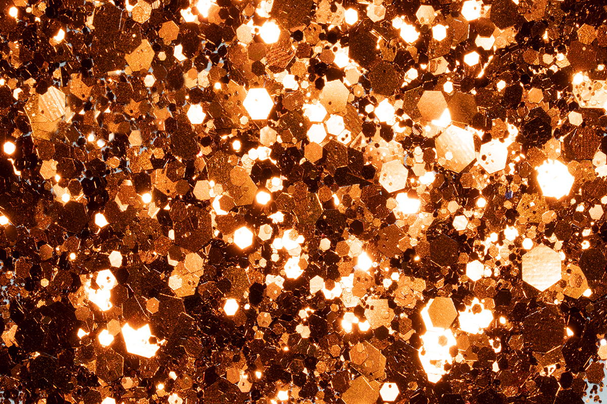 Jolifin LAVENI Sparkle Glitter - pure copper