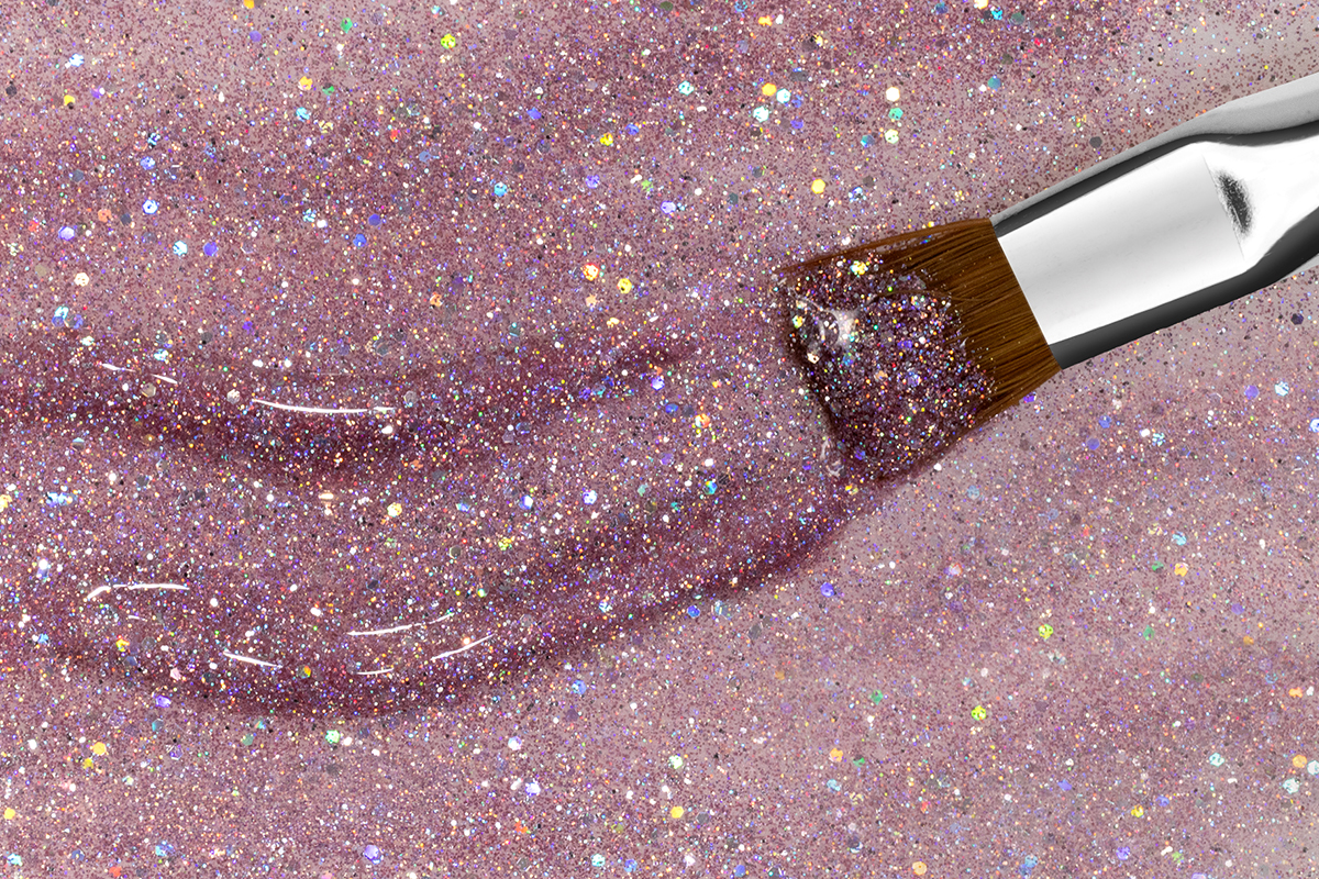 Jolifin Farbgel rosy hologramm Glitter 5ml