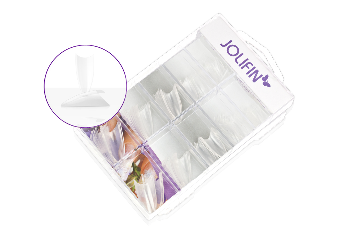 Jolifin 100er Tipbox Stiletto clear