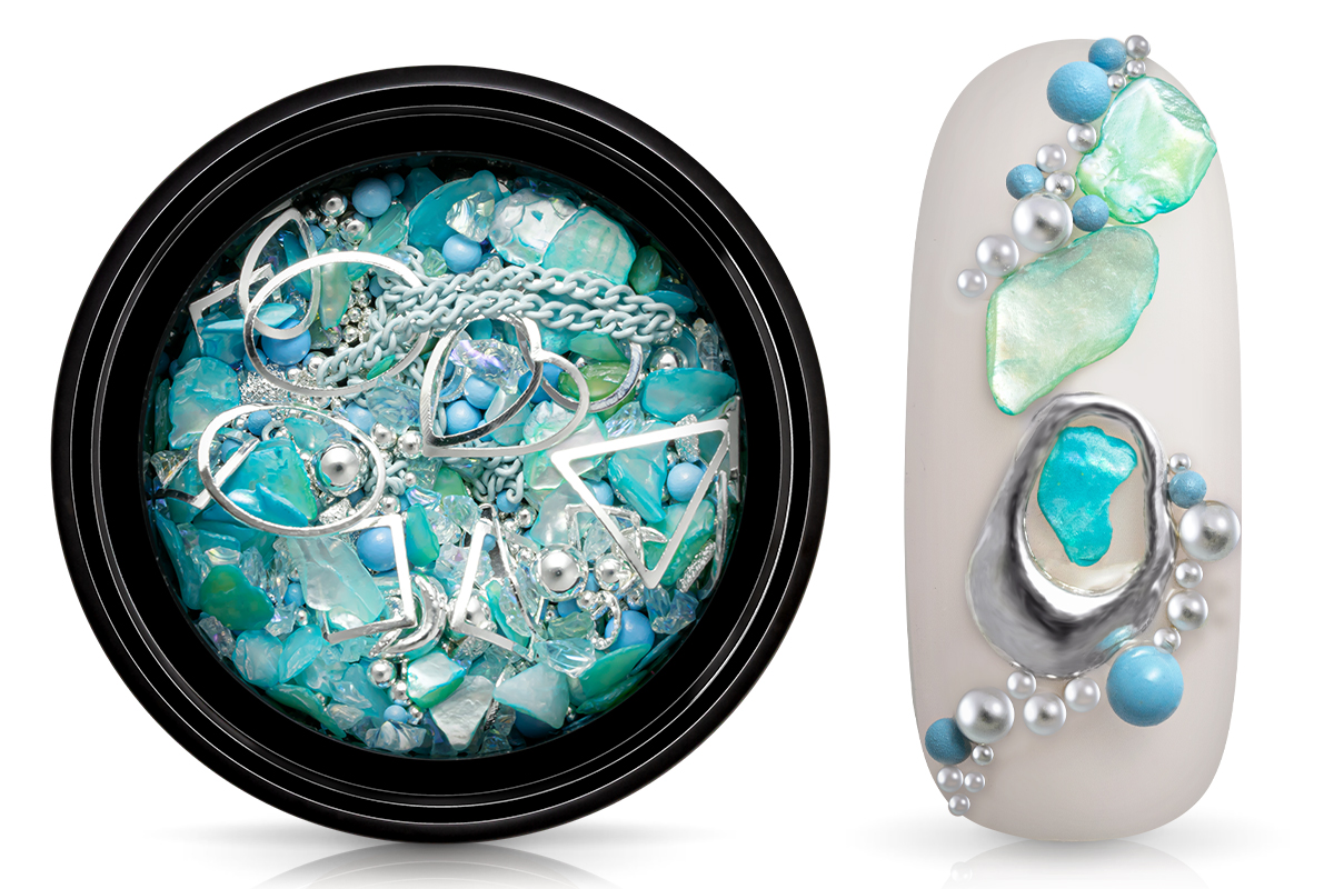 Jolifin LAVENI Luxury Nail-Art Mix - Perlmutt ocean