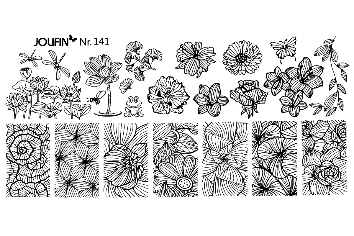 Jolifin Stamping-Schablone Nr. 141