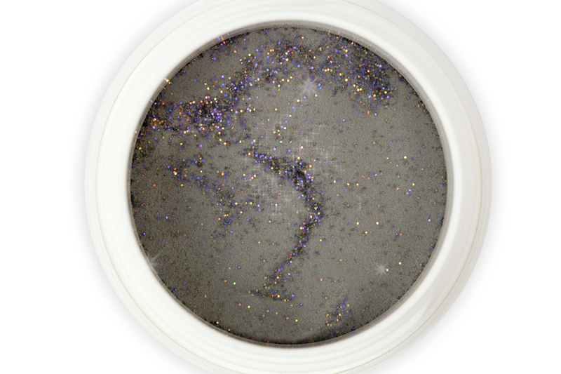 Jolifin Acryl Farbpulver - black Glitter 5g