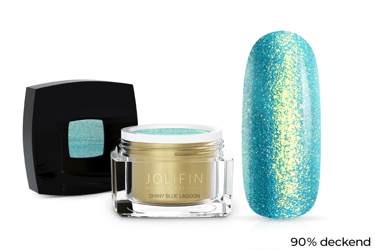 Jolifin LAVENI Farbgel - shiny blue lagoon 5ml