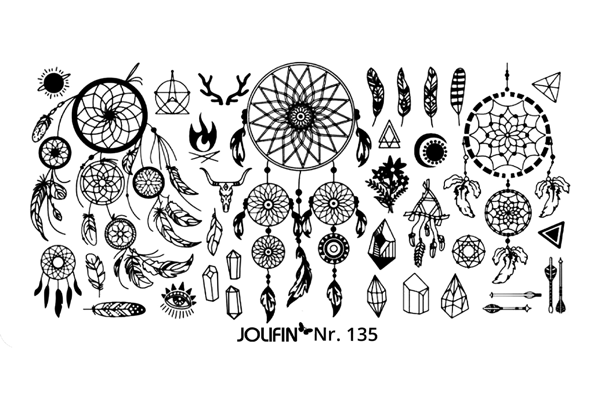 Jolifin Stamping-Schablone Nr. 135