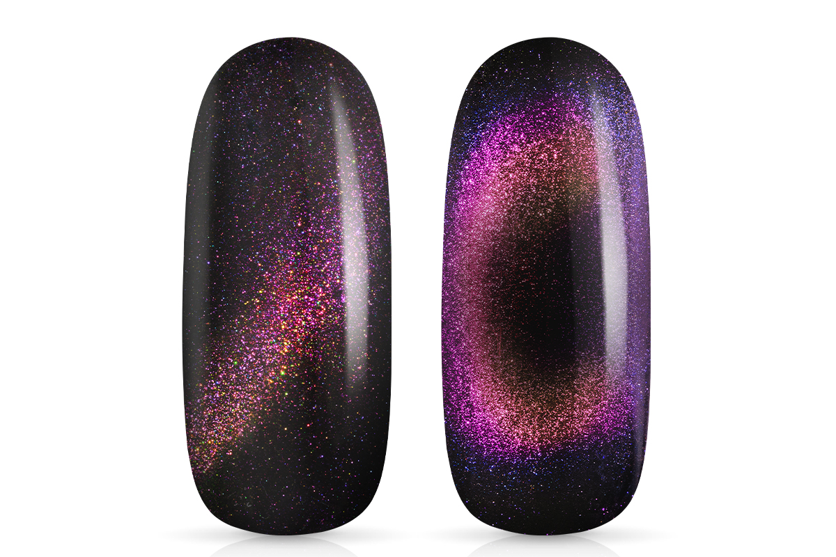 Jolifin LAVENI Shellac PeelOff - Cat-Eye 9D FlipFlop peach & magenta 10ml