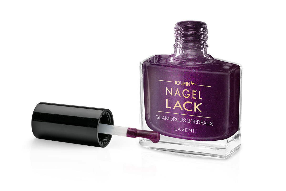 Jolifin LAVENI Nagellack - glamorous bordeaux 9ml