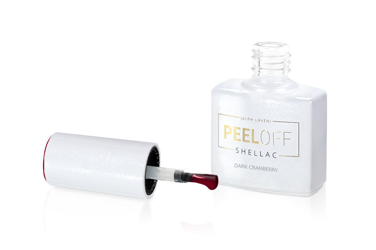 Jolifin LAVENI Shellac PeelOff - dark cranberry 10ml Jolifin LAVENI Shellac PeelOff - dark cranberry 10ml