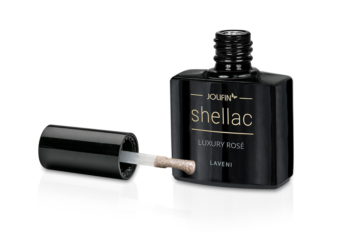 Jolifin LAVENI Shellac - luxury rosé 10ml