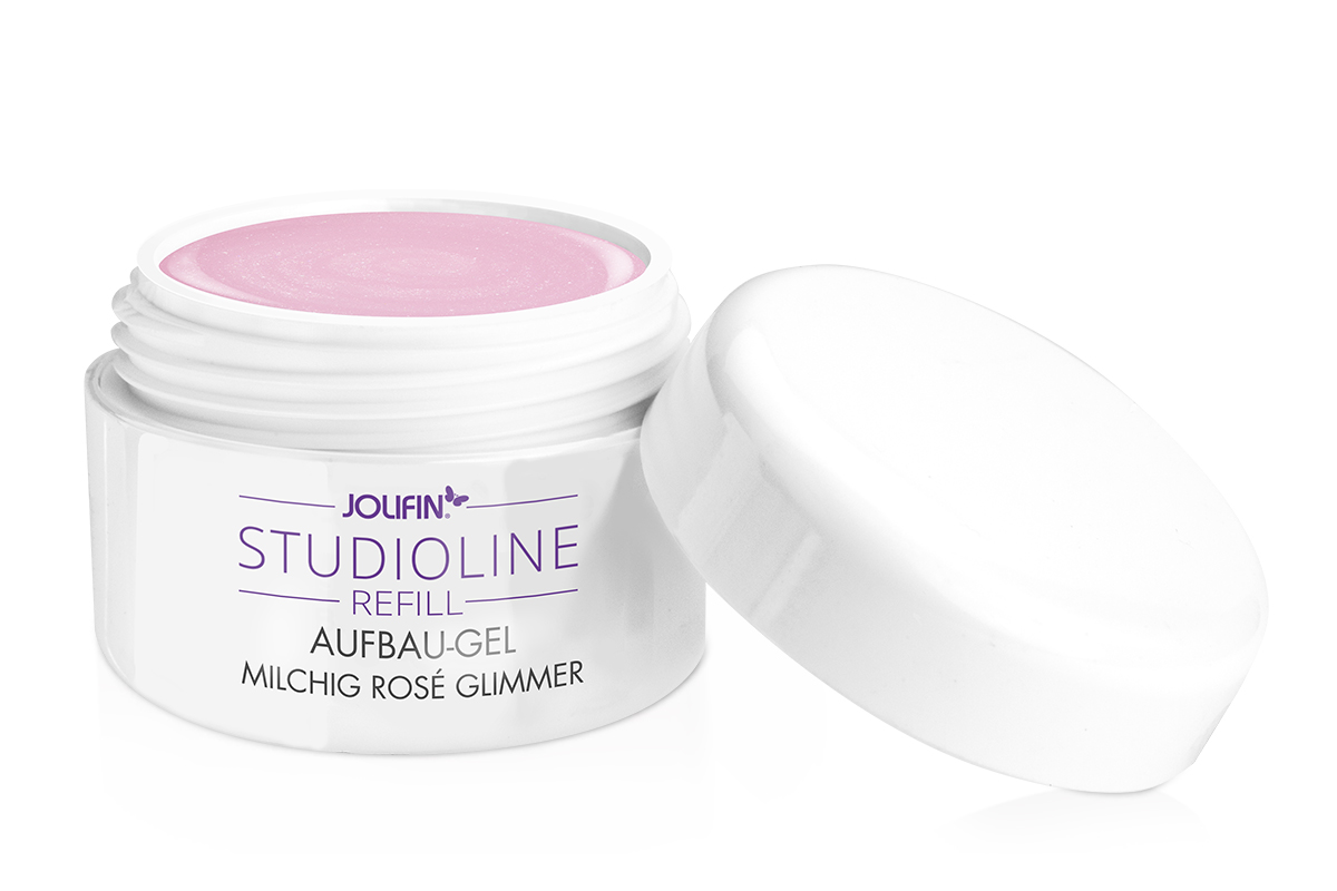 Jolifin Studioline Refill - build-up gel milky rosé mica 30ml