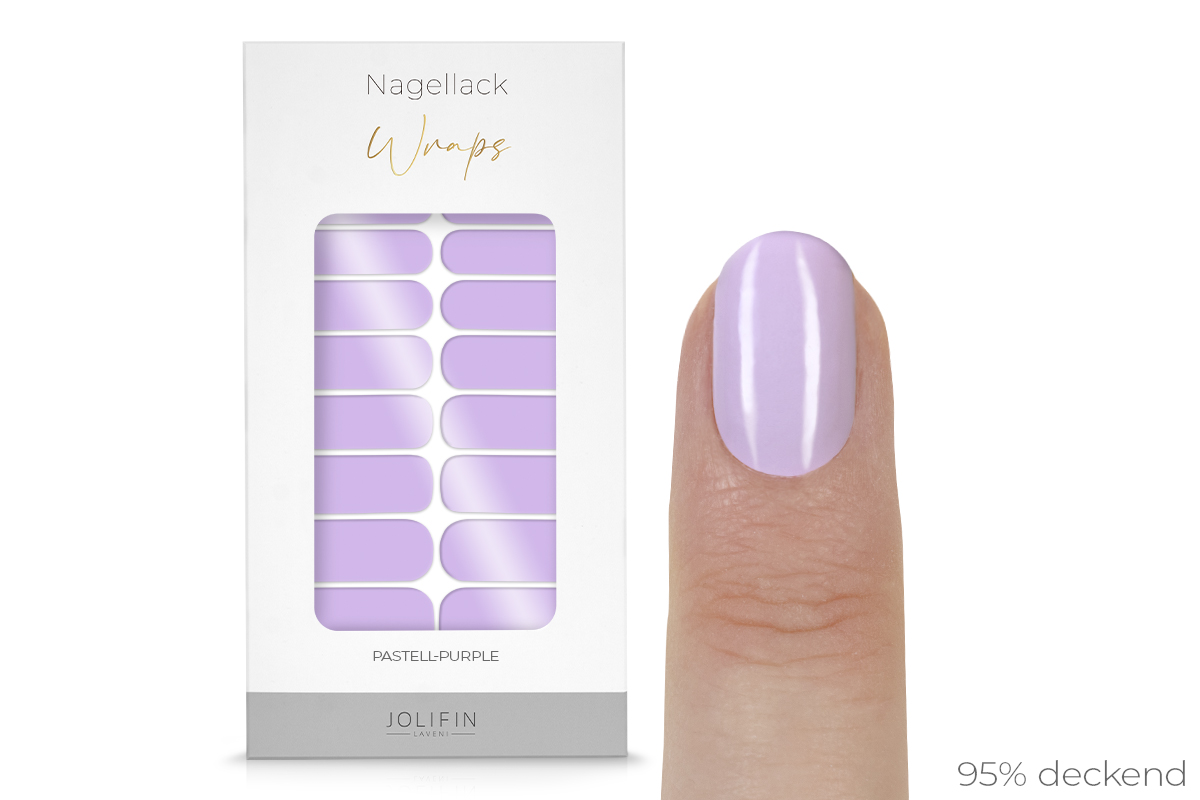 Jolifin LAVENI Nail Polish Wraps - pastel purple