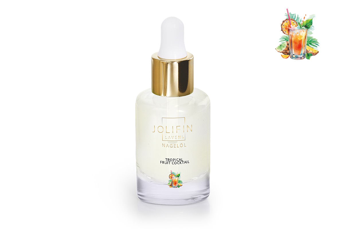 Jolifin LAVENI nail oil - tropical fruit cocktail 10ml