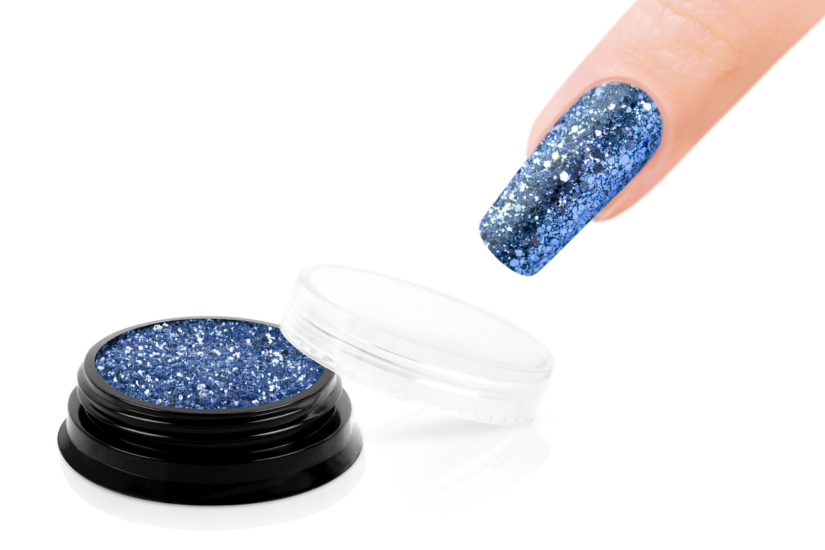 Jolifin LAVENI Sparkle Glitter - icy blue