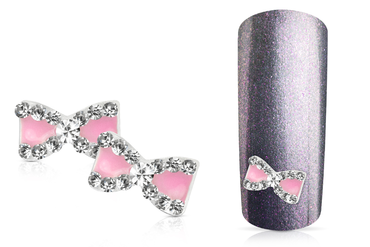 Jolifin Overlay bow mini pink