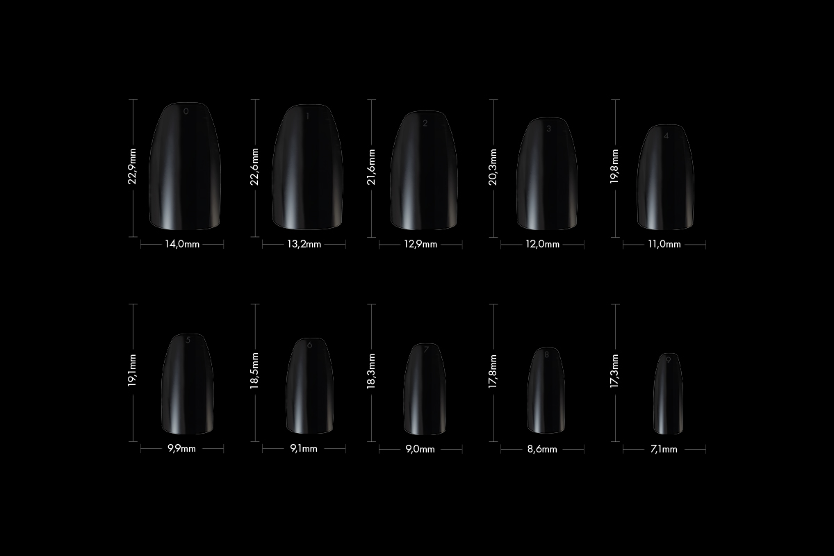 Jolifin 100 tip box coffin - clear