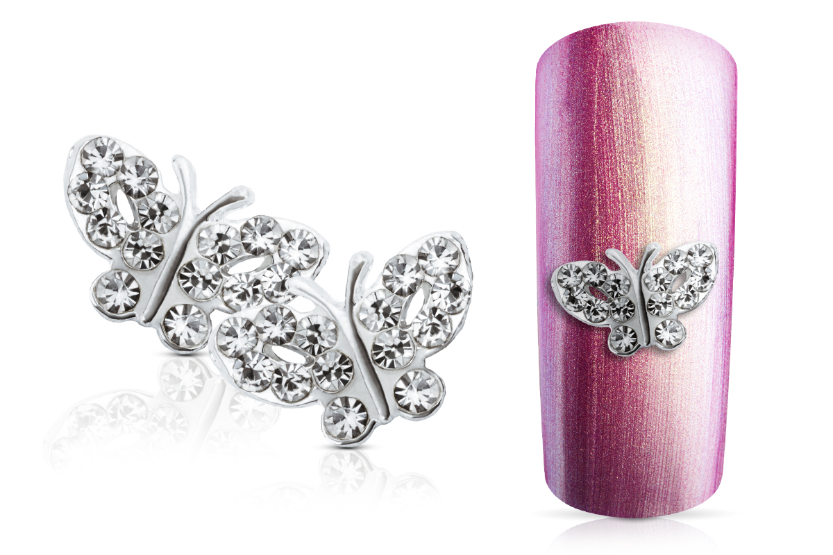 Jolifin Overlay Butterfly silver