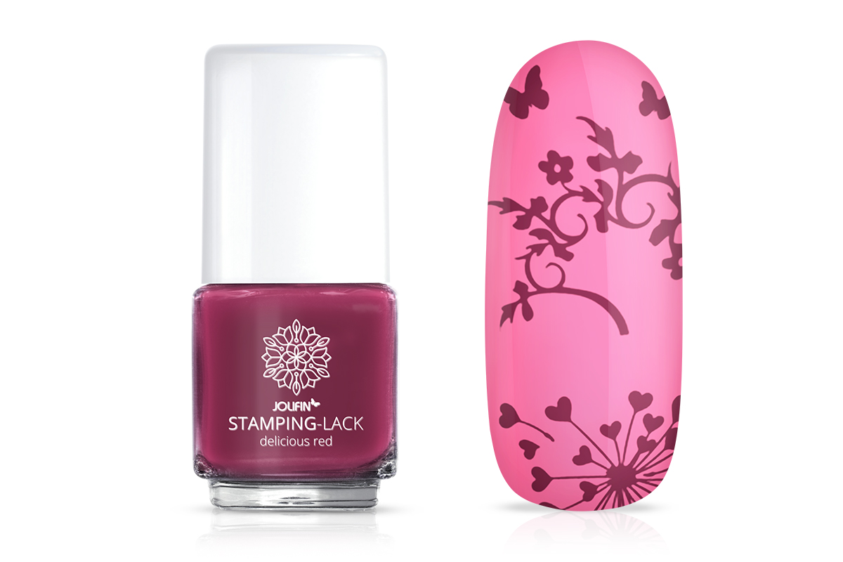 Jolifin Stamping-Lack - delicious red 12ml